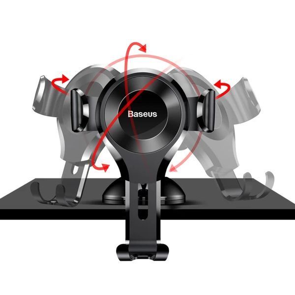 Автодержатель для телефона Baseus Osculum Type Gravity Car Mount Black 126504296 фото
