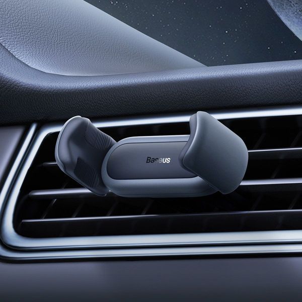 Автотримач для телефона Baseus Steel Cannon 2 Air Outlet Car Mount Black 407297619 фото