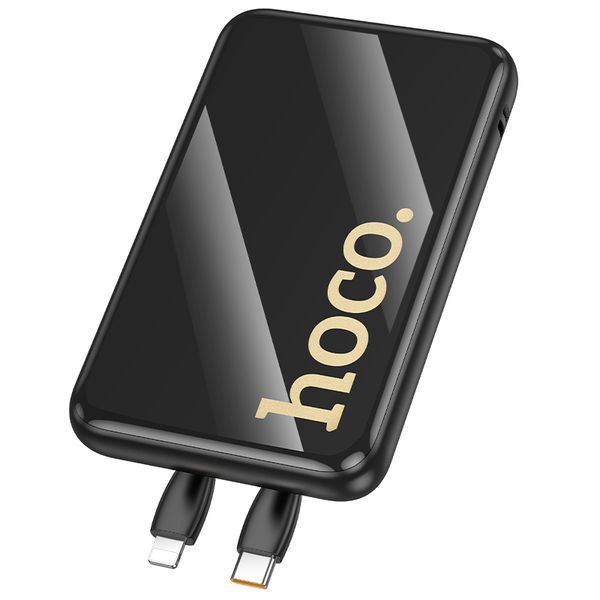 Зовнішній акумулятор HOCO Q37 Graceful 22.5W+PD20W power bank with two cables(10000mAh) Black 109313228 фото