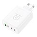Мережевий зарядний пристрій WUW-C158 1USB 3Type-C + USB A PD100W white 636758872 фото 2