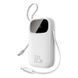 Зовнішній акумулятор Baseus EnerFill FC31 Digital Display Power Bank with 2 Built-in Cables 20000mAh 22.5W Moon White 113625036 фото 4