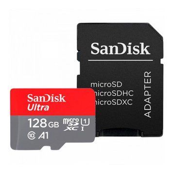 Карта памяти microSDXC (UHS-1) SanDisk Ultra 128Gb class 10 A1 (140Mb/s) (adapter SD) 391922598 фото