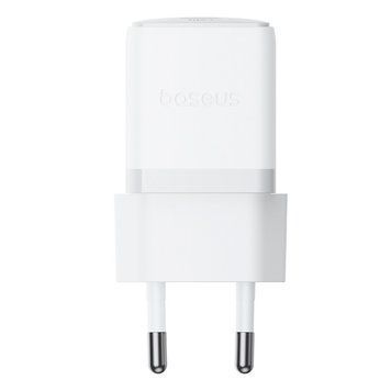 Сетевое зарядное устройство с кабелем Baseus Palm Fast Charger 1C 20W EU Moon White (with Baseus Cable USB-C to USB-C 1m Moon White) 862073992 фото