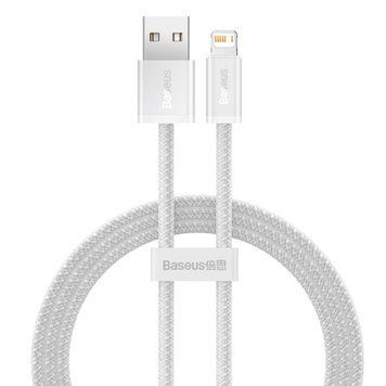 Кабель Baseus Dynamic Series Fast Charging Data Cable USB to iP 2.4A 1m White 314239618 фото