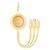 Кабель Baseus Bright Mirror 2 Series Retractable 3-in-1 Fast Charging Data Cable USB to M+L+C 3.5A 1.1m yellow 276046555 фото