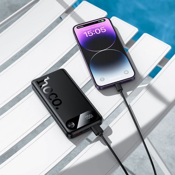 Зовнішній акумулятор HOCO J154 Victorious 22.5W+PD20W fully compatible power bank(10000mAh) Black 680122657 фото