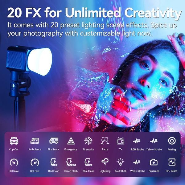 Відеосвітло Ulanzi L3 RGB COB Fill Light, 5W (UV-L052GBB1 L3 RGB) 862499359 фото
