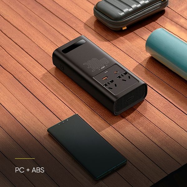 Автомобільний інвертор для електросамокатів Baseus IGBT Power Inverter 300W (110V US/JP ) Black + перехідник 929521092 фото