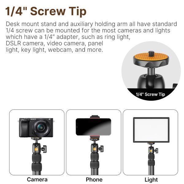 Штатив-тримач Ulanzi Vijim Desktop Extendable Light Stand (UV-2487 LS02) 290079482 фото