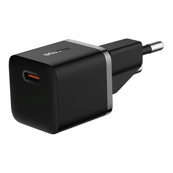 Сетевое зарядное устройство Baseus GaN5 Fast Charger(mini) 1C 20W EU Black 636218787 фото