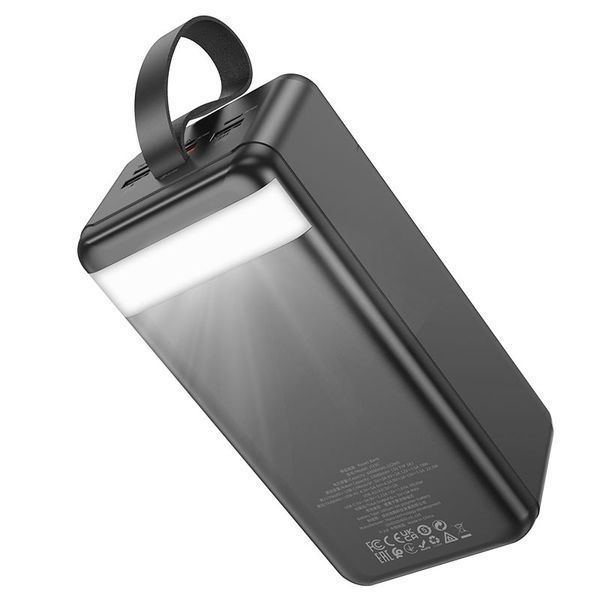 Зовнішній акумулятор HOCO J123C Element 22.5W+PD20W fully compatible power bank with digital display(60000mAh) Black 549450812 фото