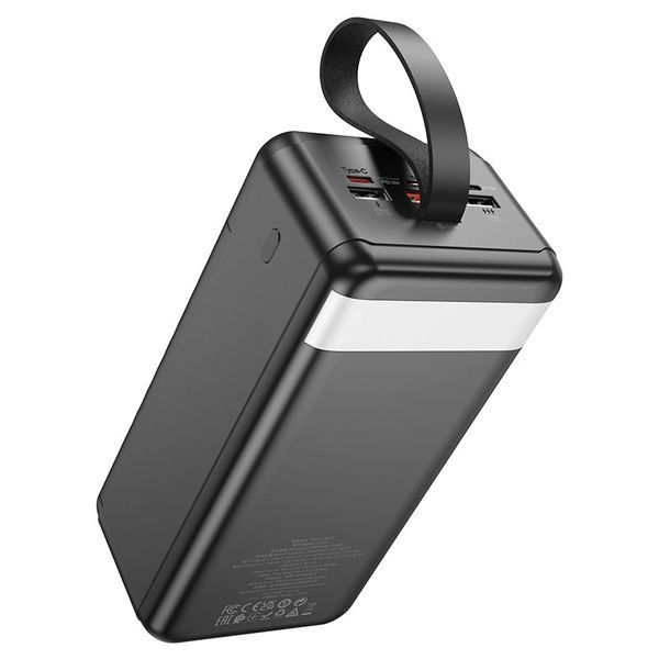 Зовнішній акумулятор HOCO J123C Element 22.5W+PD20W fully compatible power bank with digital display(60000mAh) Black 549450812 фото