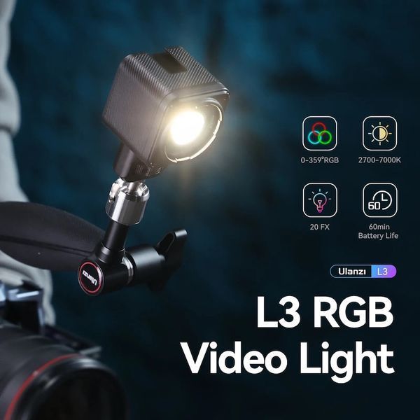 Відеосвітло Ulanzi L3 RGB COB Fill Light, 5W (UV-L052GBB1 L3 RGB) 862499359 фото