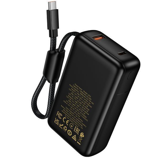 Зовнішній акумулятор HOCO Q53 Skillful PD65W power bank(12000mAh) Black 946442456 фото