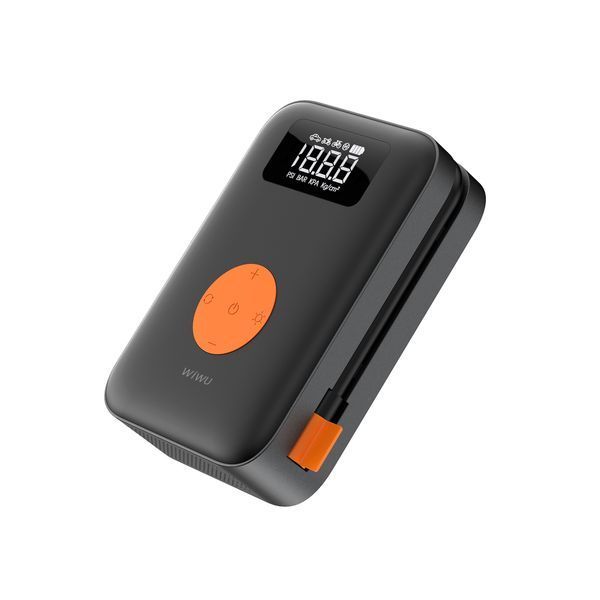 Автомобільний насос WIWU Portable Cordless Tire inflator Wi-Ai003 Black 605744599 фото