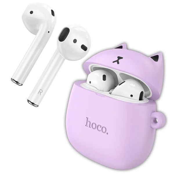 Беспроводные наушники HOCO EW45 True wireless stereo headset Lilac Cat 801374515 фото