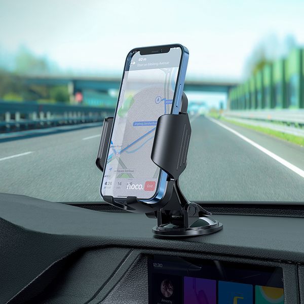 Автодержатель для телефона HOCO CA82 Just fast suction cup car holder Black 482851834 фото
