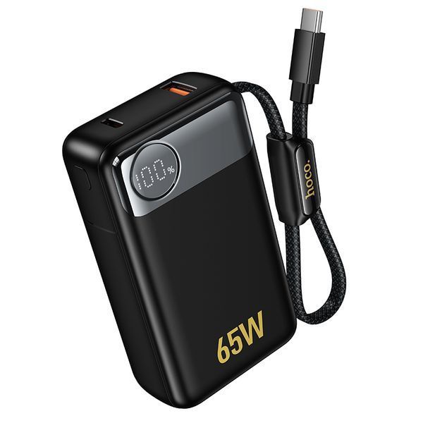 Зовнішній акумулятор HOCO Q53 Skillful PD65W power bank(12000mAh) Black 946442456 фото