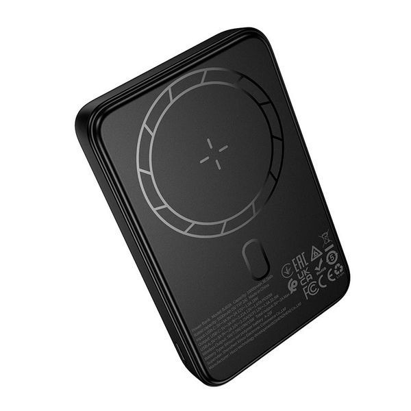 Зовнішній акумулятор BOROFONE BJ82A Dawn PD20W magnetic power bank(10000mAh) Black 732953819 фото