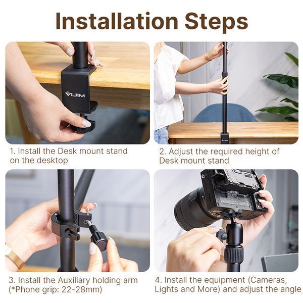Штатив-тримач Ulanzi Vijim Desktop Extendable Light Stand (UV-2487 LS02) 290079482 фото