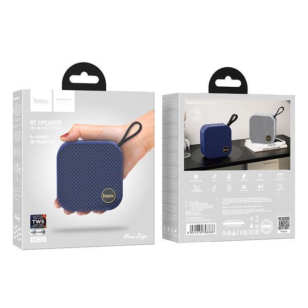 Портативна колонка HOCO HC22 Auspicious sports BT speaker, 5W, Blue 675560445 фото