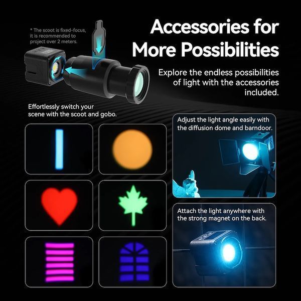 Відеосвітло Ulanzi L3 RGB COB Fill Light, 5W (UV-L052GBB1 L3 RGB) 862499359 фото