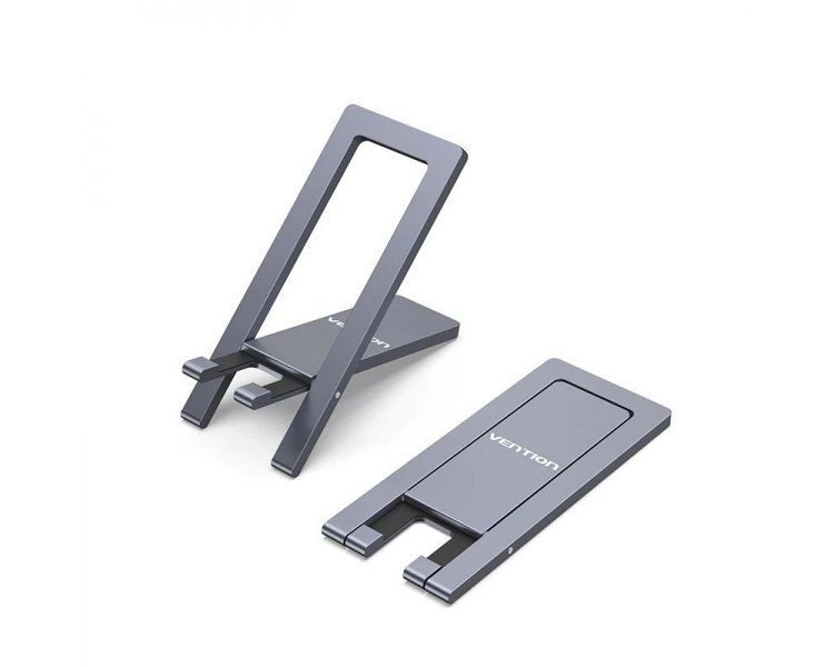 Держатель для телефона Vention Portable Cell Phone Stand Holder for Desk Aluminum Alloy Type Gray (KCZH0) 574084366 фото