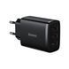 Мережевий зарядний пристрій Baseus Compact Charger 3U 17W EU Black 591306534 фото 1
