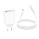 Мережевий зарядний пристрій BOROFONE BA108A Stellar PD30W+QC3.0 charger set (C to C) (EU) White 764017188 фото 7