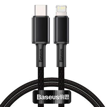 Кабель Baseus High Density Braided Fast Charging Data Cable Type-C to iP PD 20W 1m Black 366489609 фото