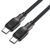 Кабель ACEFAST C10-03 Type-C to Type-C 3A, 60W, 1.2m, silicone, zinc connectors, Black 596874481 фото