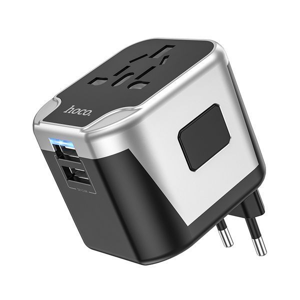 УЗП HOCO AC5 Level dual port universal conversion charger Black 470145586 фото