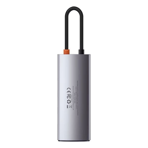 USB-хаб Baseus Metal Gleam Series 5-in-1 Multifunctional （Type-C to HDMI*1+USB3.0*3+PD*1) 988426158 фото