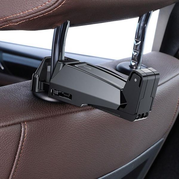 Автодержатель для телефона Baseus Backseat Vehicle Phone Holder Hook Black 844304877 фото