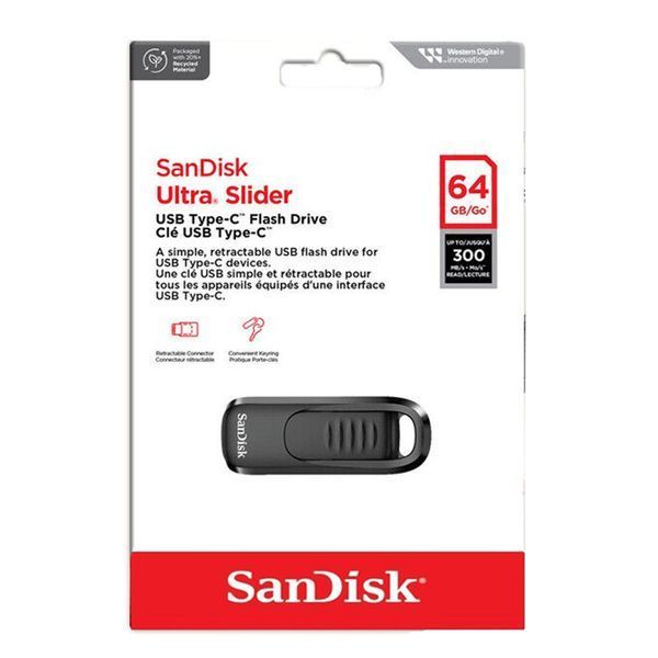 Флеш-накопитель SanDisk USB 3.2 Gen1 Ultra Slider Type-C 32Gb (200 Mb/s) 312539091 фото