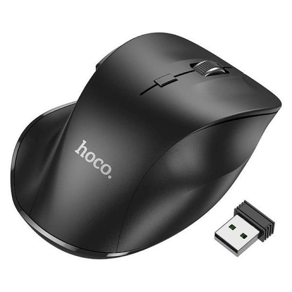 Манипулятор мышь HOCO GM24 Mystic six-button dual-mode business wireless mouse Black 334084922 фото