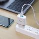 Мережевий зарядний пристрій з кабелем HOCO C12Q Smart QC3.0 charger set(Type-C) 18W White 164469203 фото 4