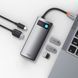 USB-хаб Baseus Metal Gleam Series 5-in-1 Multifunctional （Type-C to HDMI*1+USB3.0*3+PD*1) 988426158 фото 6
