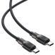 Кабель ACEFAST C10-03 Type-C to Type-C 3A, 60W, 1.2m, silicone, zinc connectors, Black 596874481 фото 4