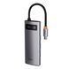 USB-хаб Baseus Metal Gleam Series 5-in-1 Multifunctional （Type-C to HDMI*1+USB3.0*3+PD*1) 988426158 фото 5