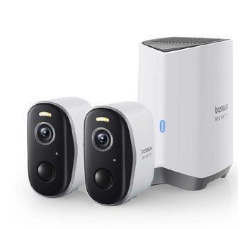 IP-камера відеоспостереження Baseus Security N1 Plus Outdoor Camera 2K 2-Cam Kit White EU 413770613 фото