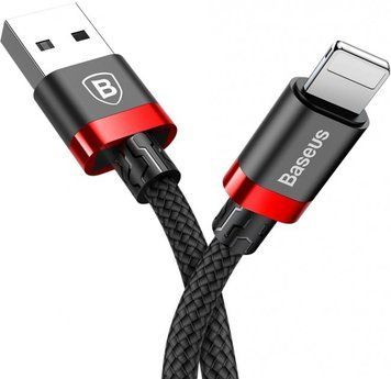 Кабель Baseus Cafule Cable USB For iP 2A 3m Red+Black 694518702 фото