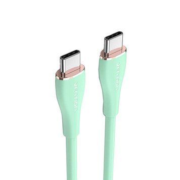 Кабель Vention USB 2.0 C Male to C Male 5A Cable 1M Light Green Silicone Type (TAWGF) 334469871 фото