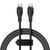 Кабель Baseus Pudding Series Fast Charging Cable Type-C to Type-C 100W 1.2m Cluster Black 108294939 фото