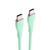 Кабель Vention USB 2.0 C Male to C Male 5A Cable 1M Light Green Silicone Type (TAWGF) 334469871 фото