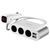 Автомобильное зарядное устройство HOCO Z13 LCD one-pull-three car charger Silver 926342325 фото