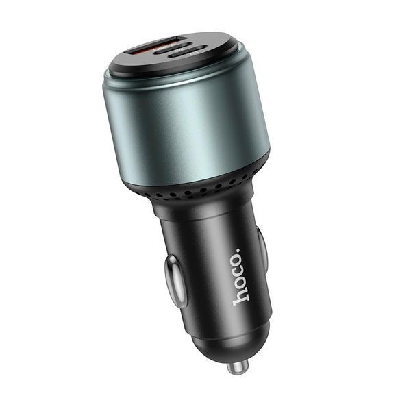 Автомобільний зарядний пристрій HOCO NZ9 Galloper 95W three-port(2C1A) car charger Black 111249248 фото