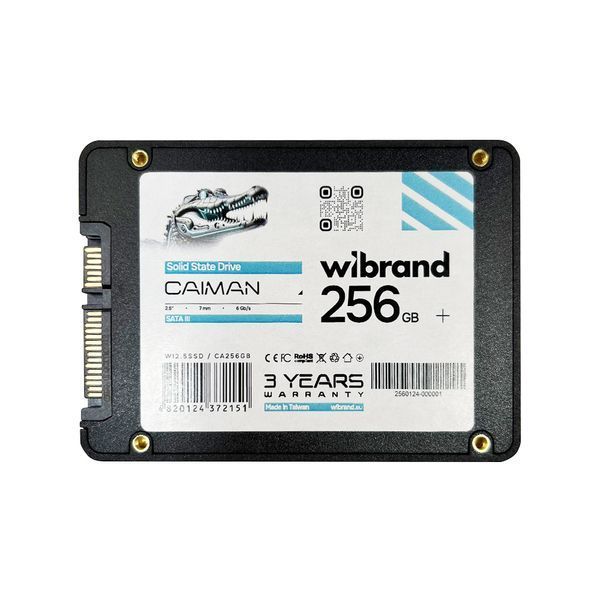 Накопитель SSD Wibrand Caiman 256GB 2.5" 7mm SATAIII Bulk 113417507 фото