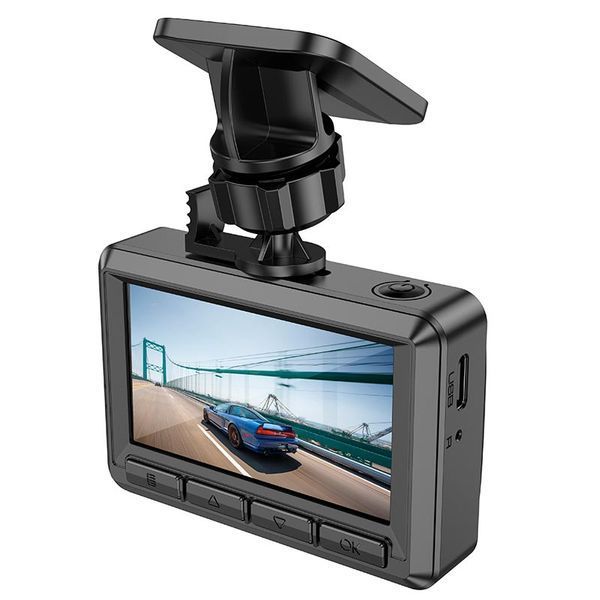 Відеореєстратор HOCO DV3 Driving recorder with display(dual-channel) Black 115215390 фото