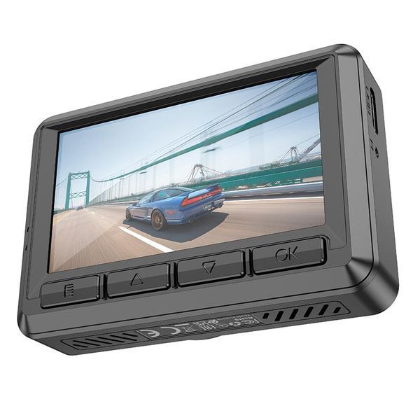 Відеореєстратор HOCO DV3 Driving recorder with display(dual-channel) Black 115215390 фото